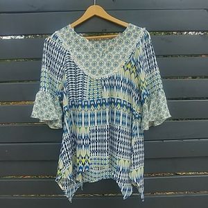 Flowy Kim Rodgers 3 quarter length tunic